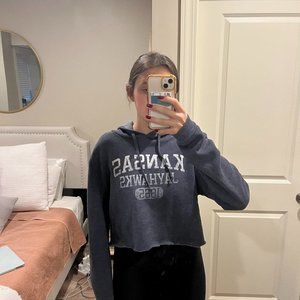 Vintage Kansas Cropped Sweatshirt
